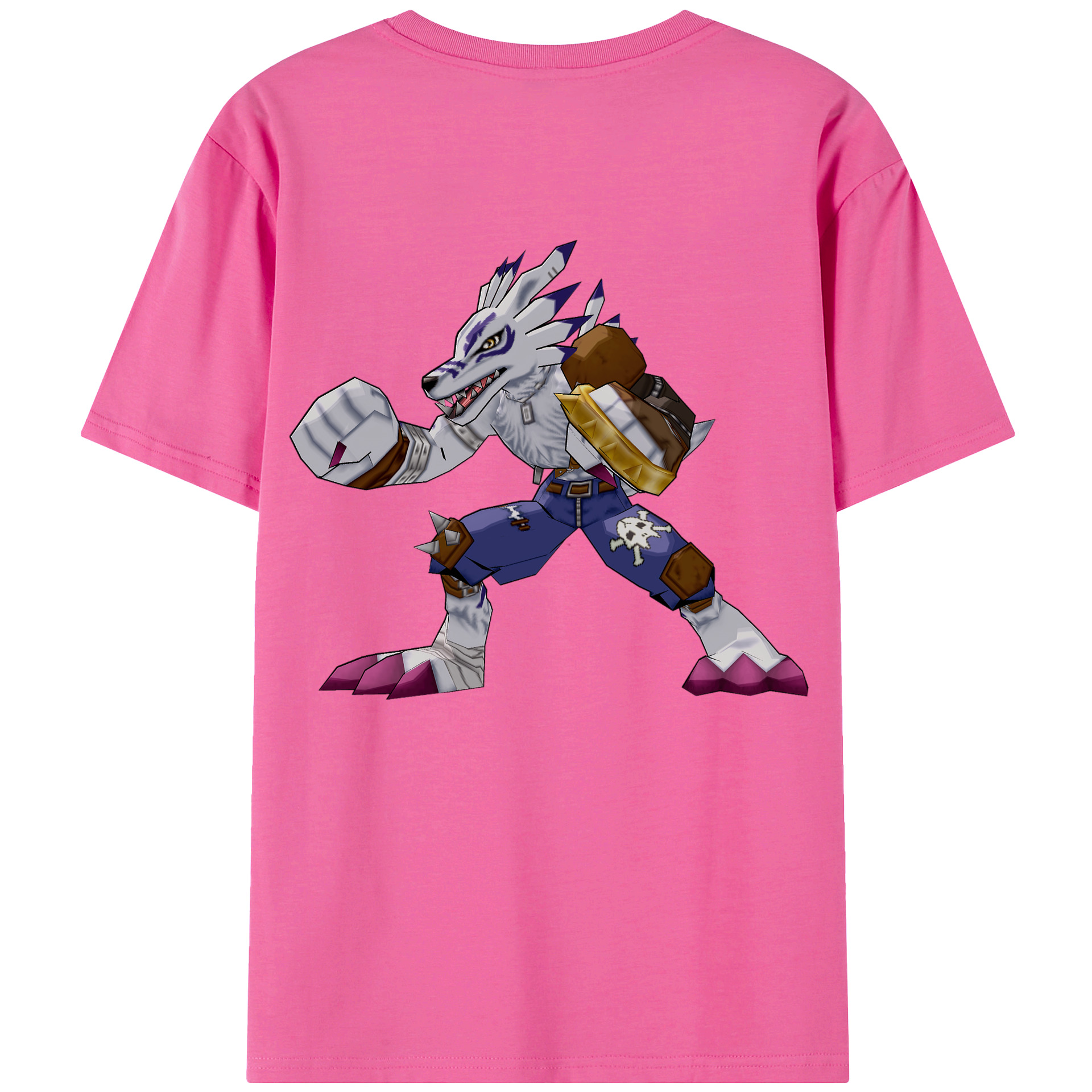 （画像用） Digimon デジタルモンスター/デジモン レディース半袖Tシャツ(バックプリント)